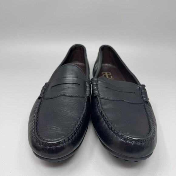 Allen Edmonds Mens Ventura Hwy Loafer Black Leather Moc Driving Shoes Size 11.5D